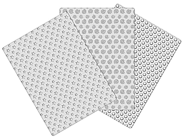Impression Mat Set - Stars, Spirals, Circles